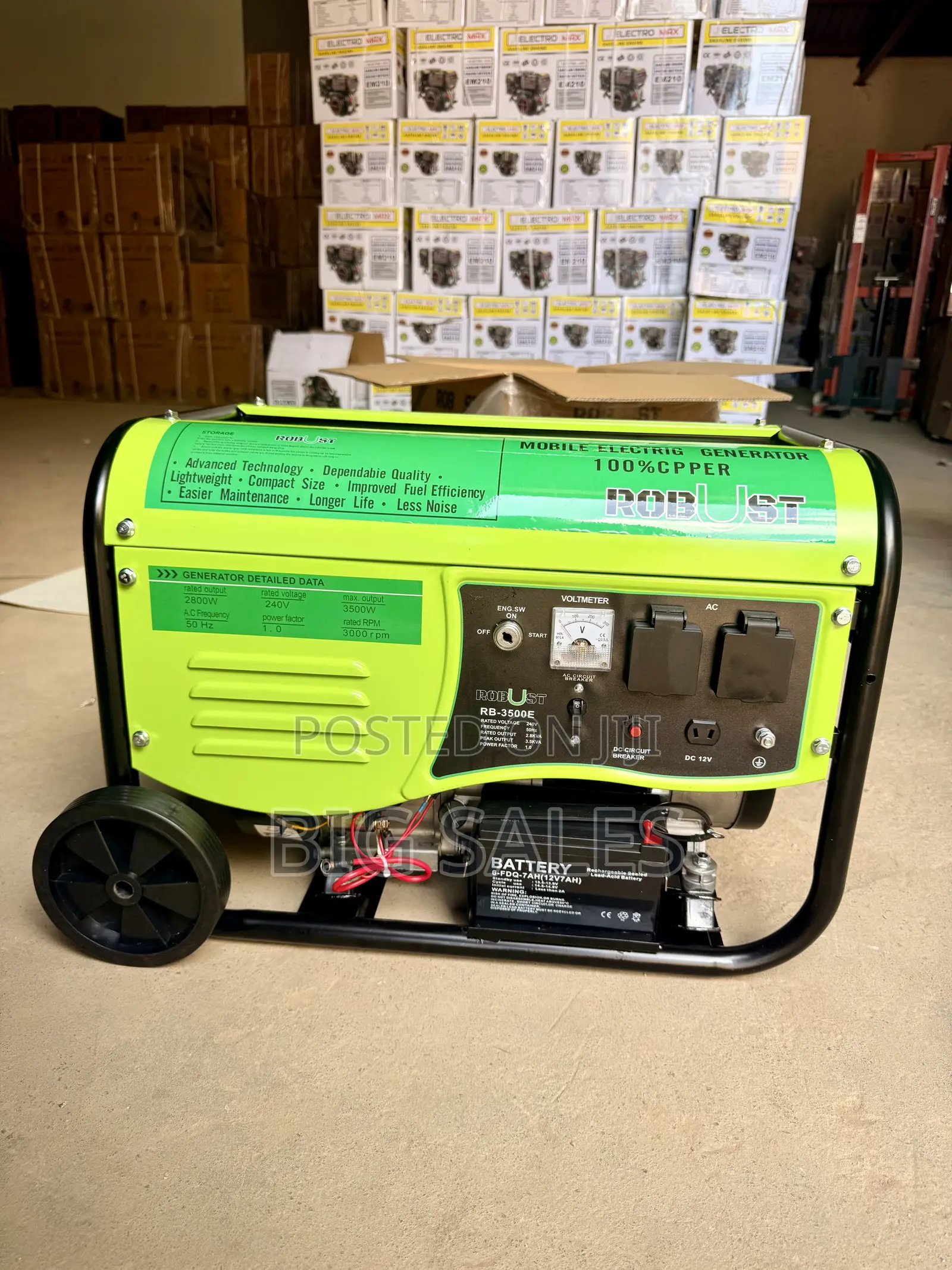 RB2800E - 2.8kva Petrol Generator ( Keystart )