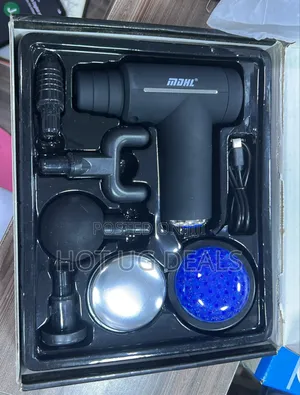 LCD Rechargeable Body Massage Gun With 6 Heads
