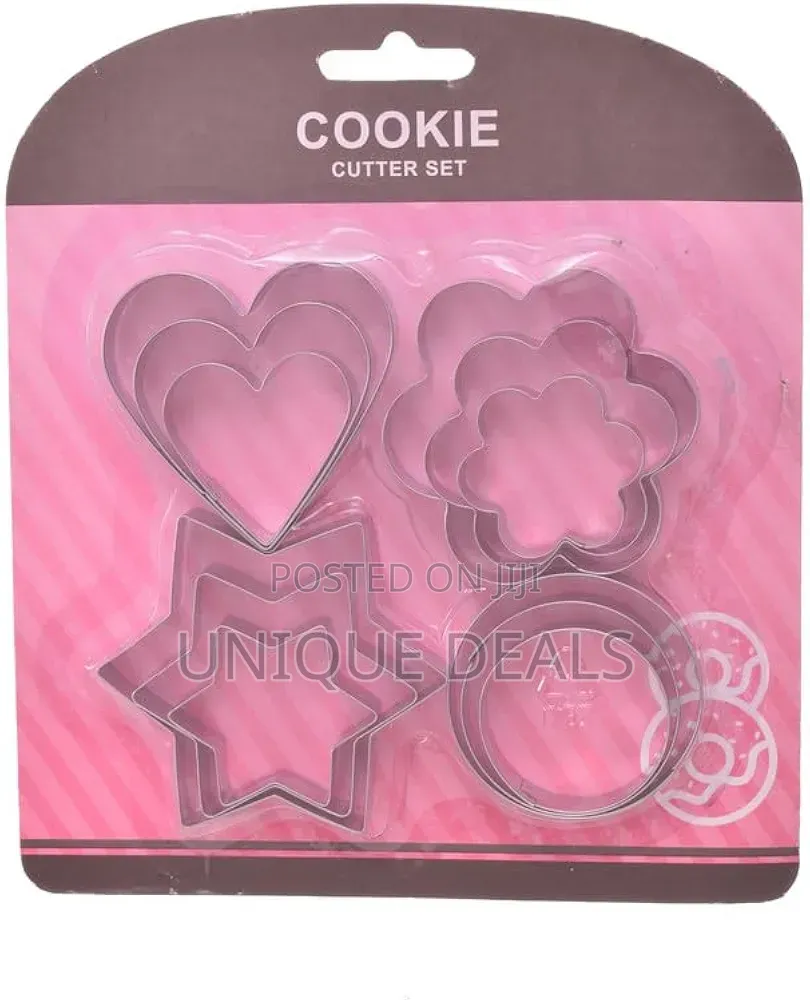 12-Piece Stainless Steel Cookie Cutter Set