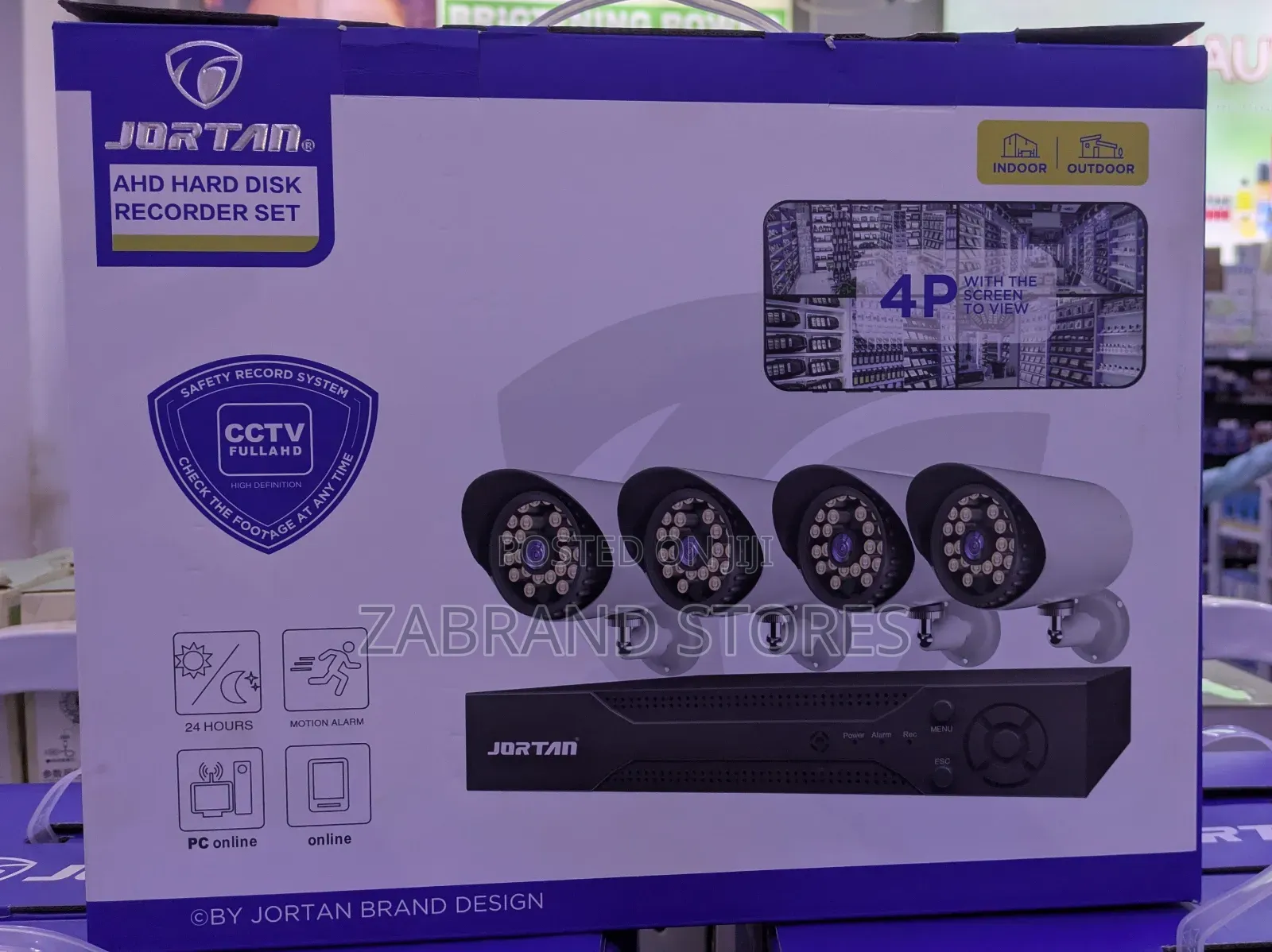 Jortan 4- Channel AHD Security Camera System Kit