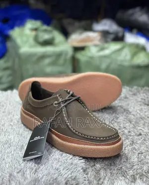 Original Men’s Classic Clarks Clarkwood Moc Dark Tan Casual Shoes