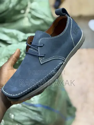 Original Men’s Blue CAT Casual Leather Low Shoes