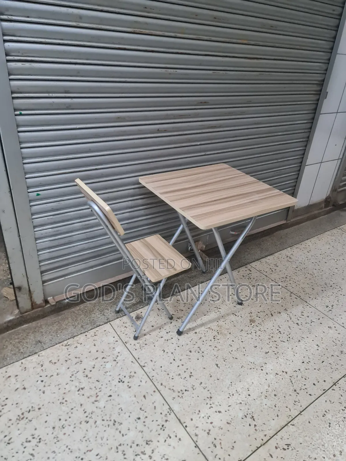 Engornomic Brown Study Foldable Reading Table and Chair