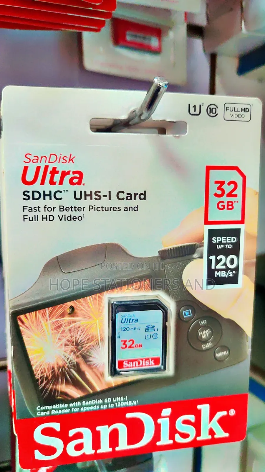 Camera SD Card 32gb - 120mb/S
