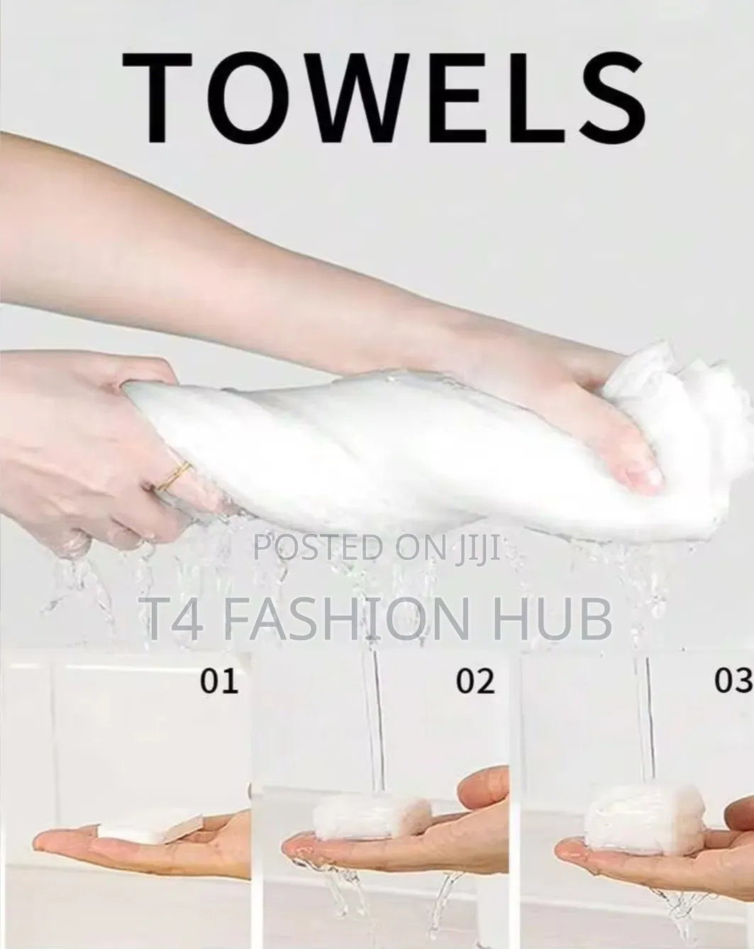 Portable Compression Towel - Multiple Colors