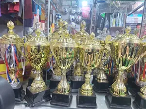 Golden Trophies Feature a Polished Finish And