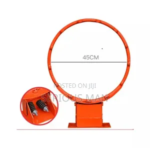 Spring-Loaded Basketball Rim