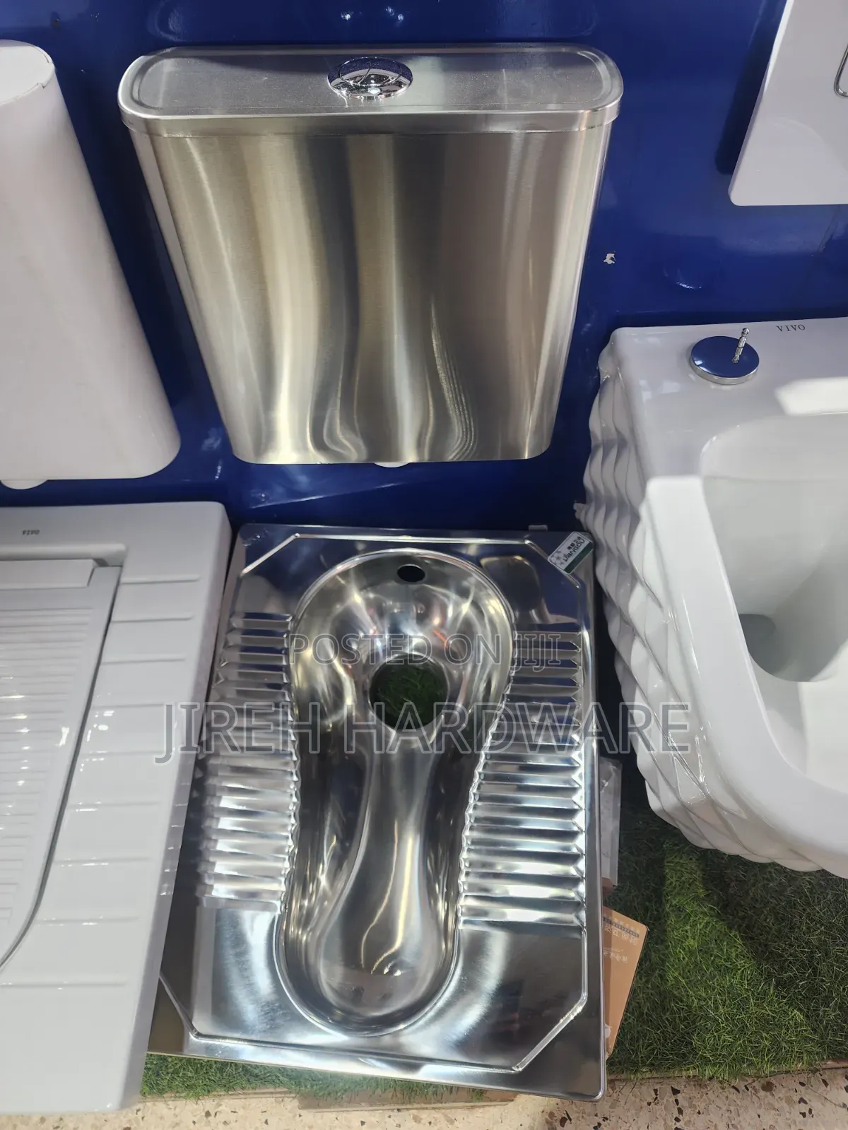 Stainless Squatting Pan Complete Set