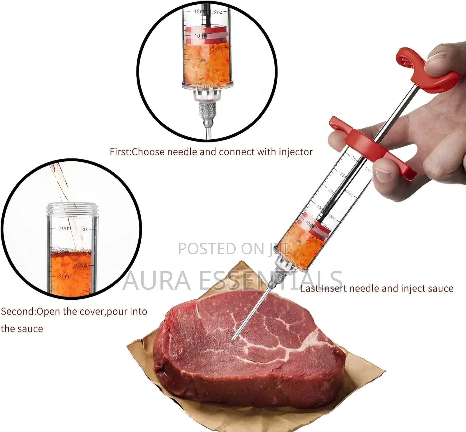Kitchen Meat Injector Syringe