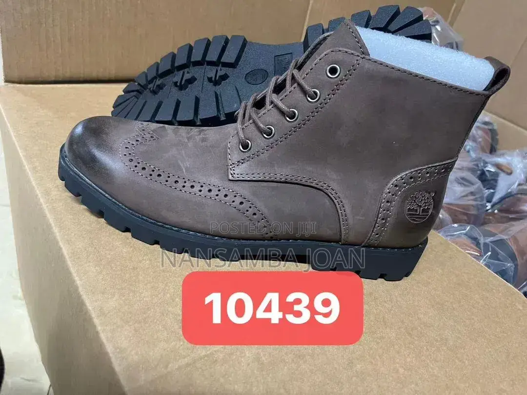 Timberland Coffee Brown Rugged Leather Shoes