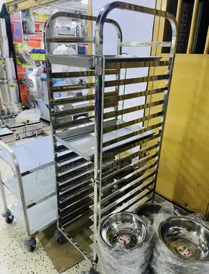 Stainless Steel Movable Bread Trolleys