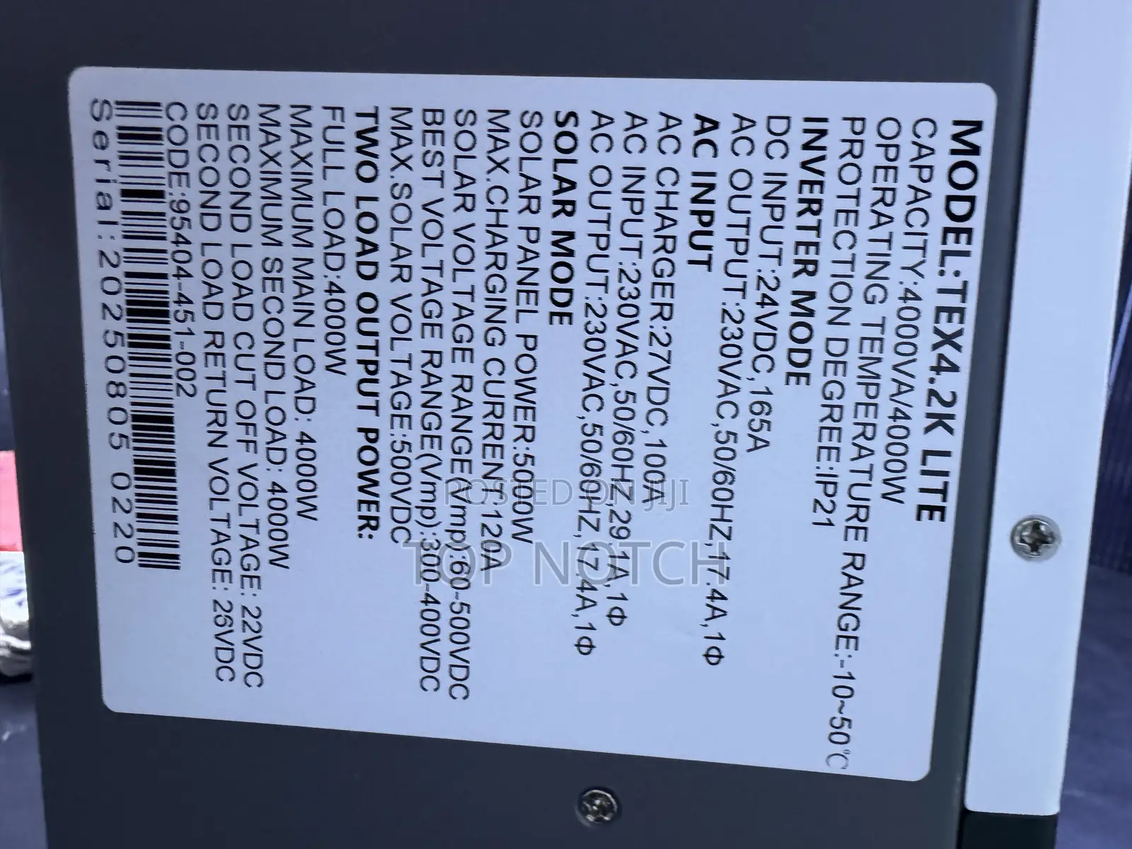 4kva/24v Hybrid Inverter
