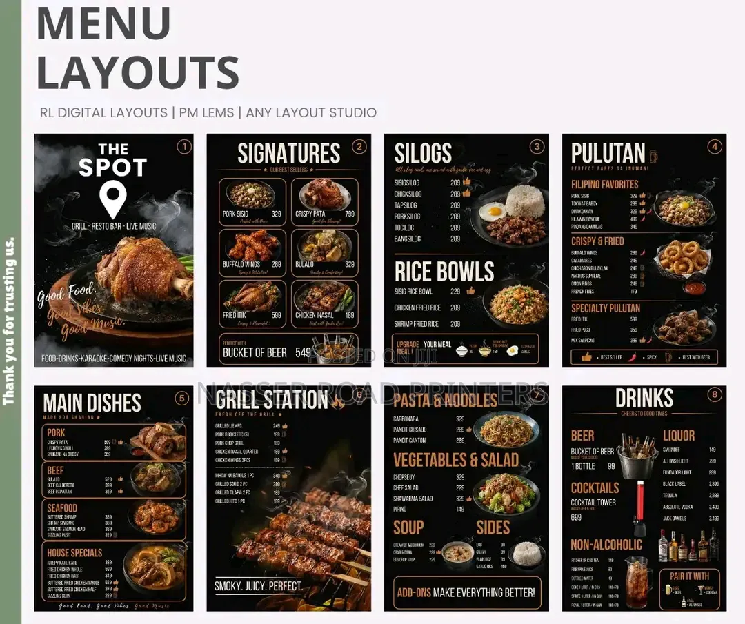 Restaurant Menu
