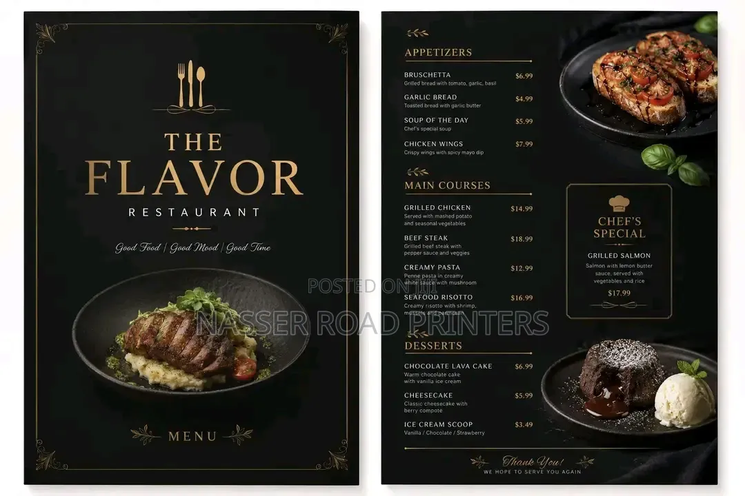 Restaurant Menu