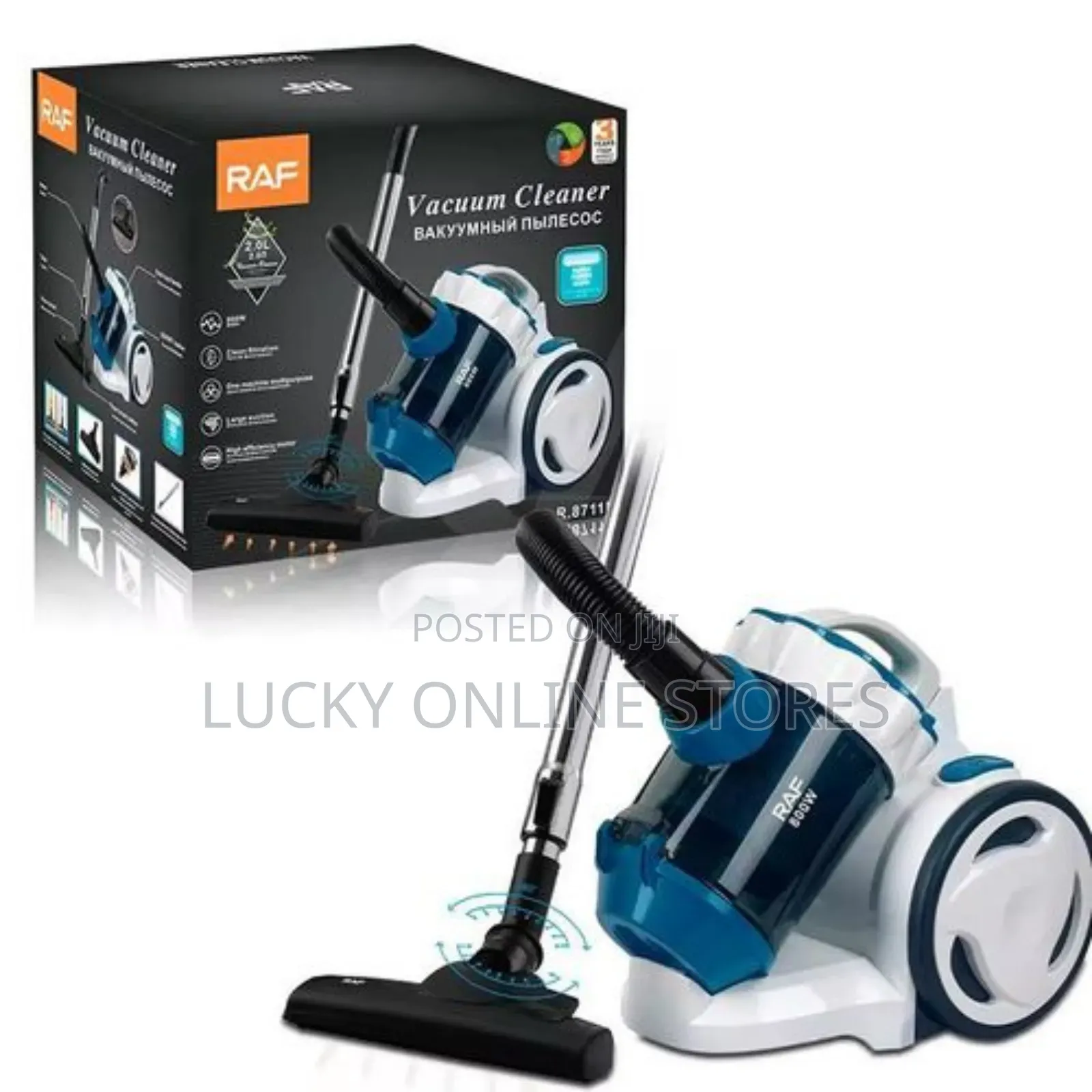 Raf Bagless Cyclone Canister Vaccum Cleaner