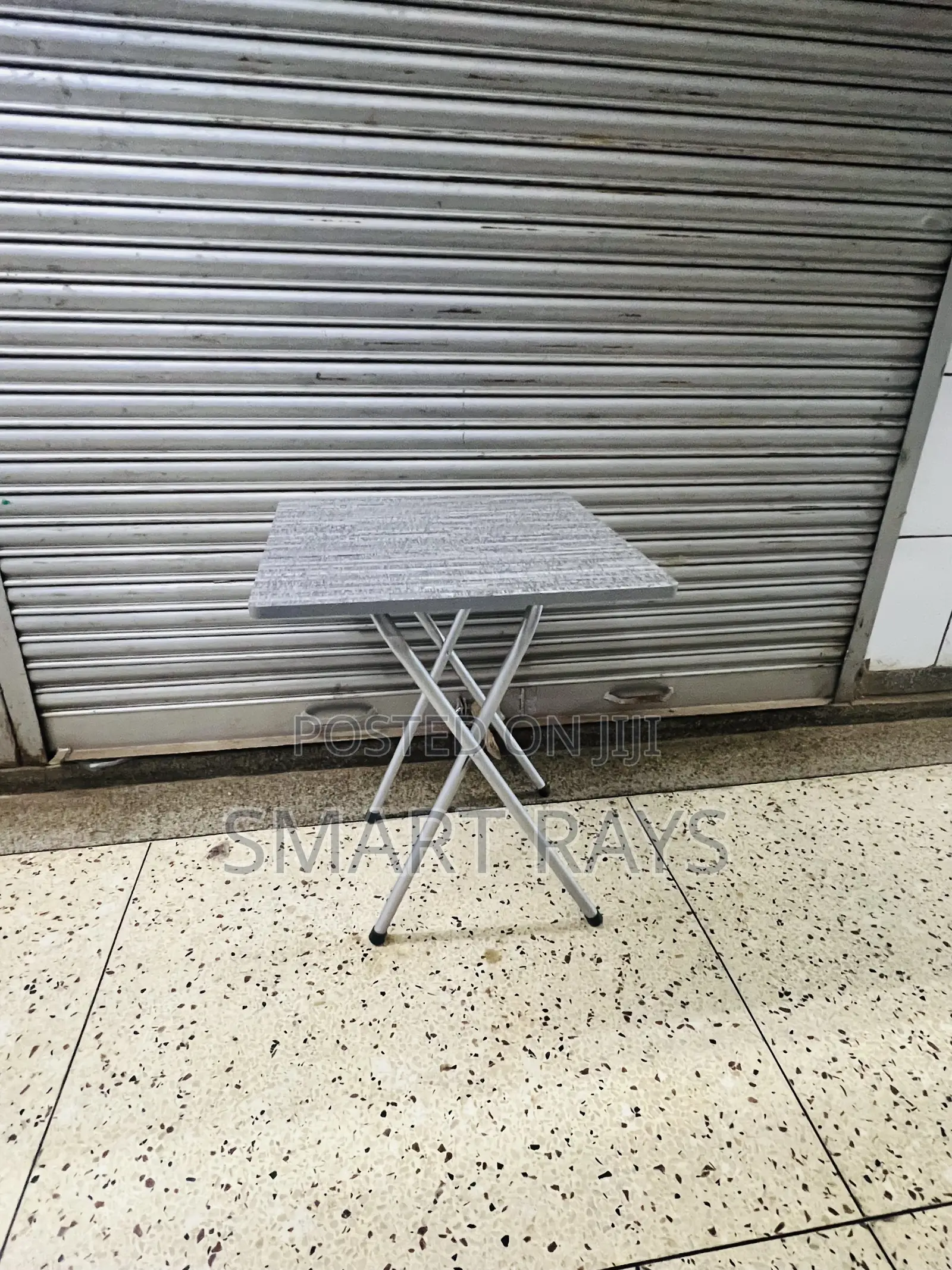Gray Wooden Folding Reading Table