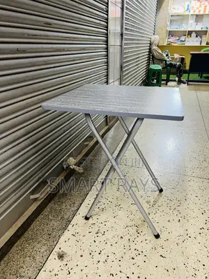 Gray Wooden Folding Reading Table