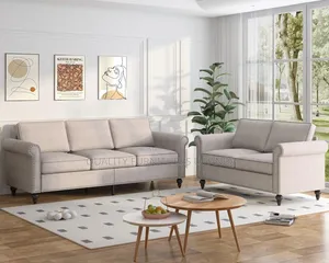 5 Seater Fibre Pillow Sofa Set