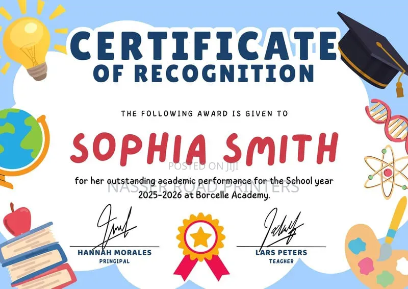 School Certificates