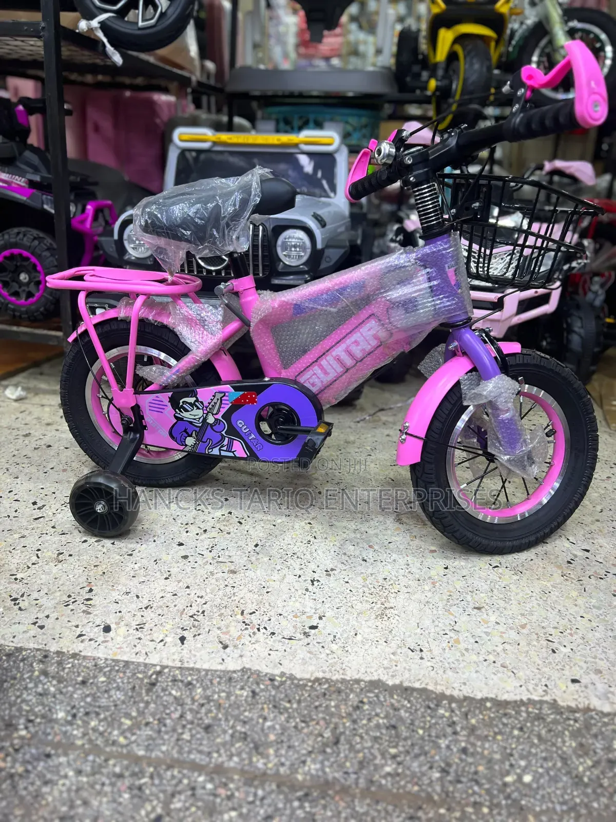 Kids' Training Bicycle – "Guitar" Model With Stabilizers