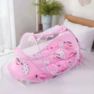 Foldable Baby Lounger With Mosquito Net