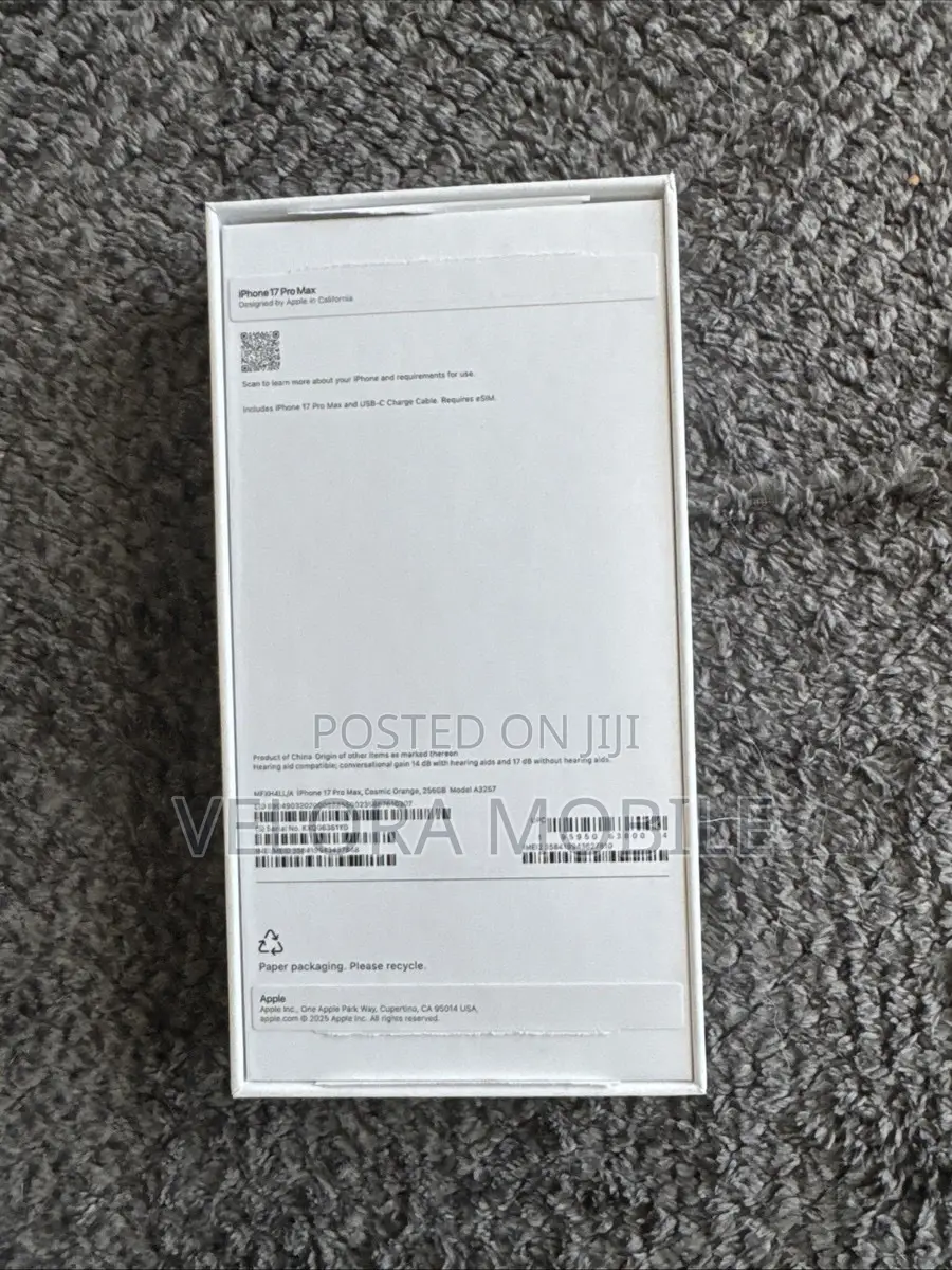 New Apple iPhone 17 Pro Max 256 GB Silver