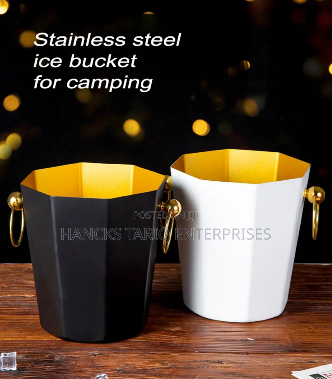 Stainless Steel Camping Ice Bucket