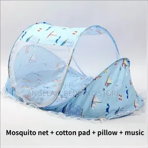 Portable Baby Bed With Canopy and Pillow