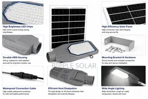 200W Solar Street Light Waterproof Outdoor Security Lamp IP65