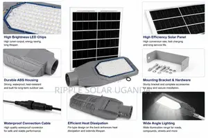 200W Solar Street Light Waterproof Outdoor Security Lamp IP65