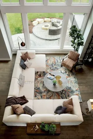 Classic Pillow Fibre 6 Seater Sofa Set