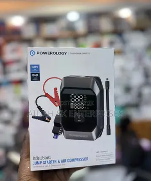Powerology Inflate Boost Jump Starter With Air Compressor