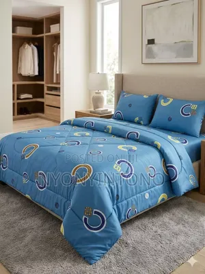 4pc Duvets, 4×6 and 5×6 With 2 Pillow Cases,1 Bedsheet and 1 Duvet