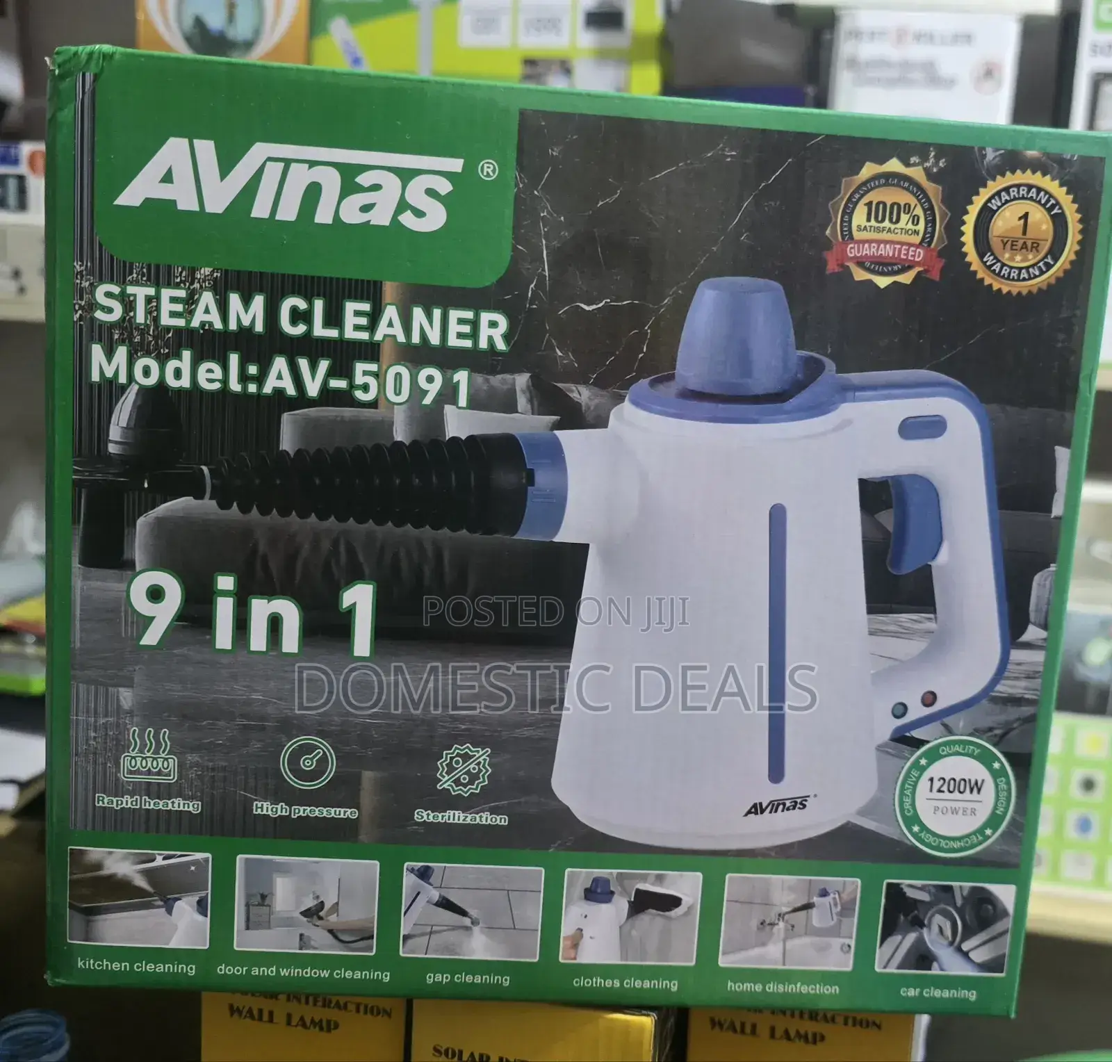 Avinas 9-in-1 Handheld Steam Cleaner