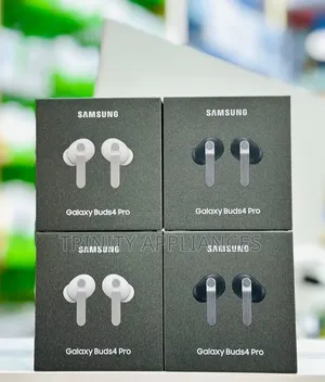 Samsung Galaxy Buds 4 Pro White and Black.