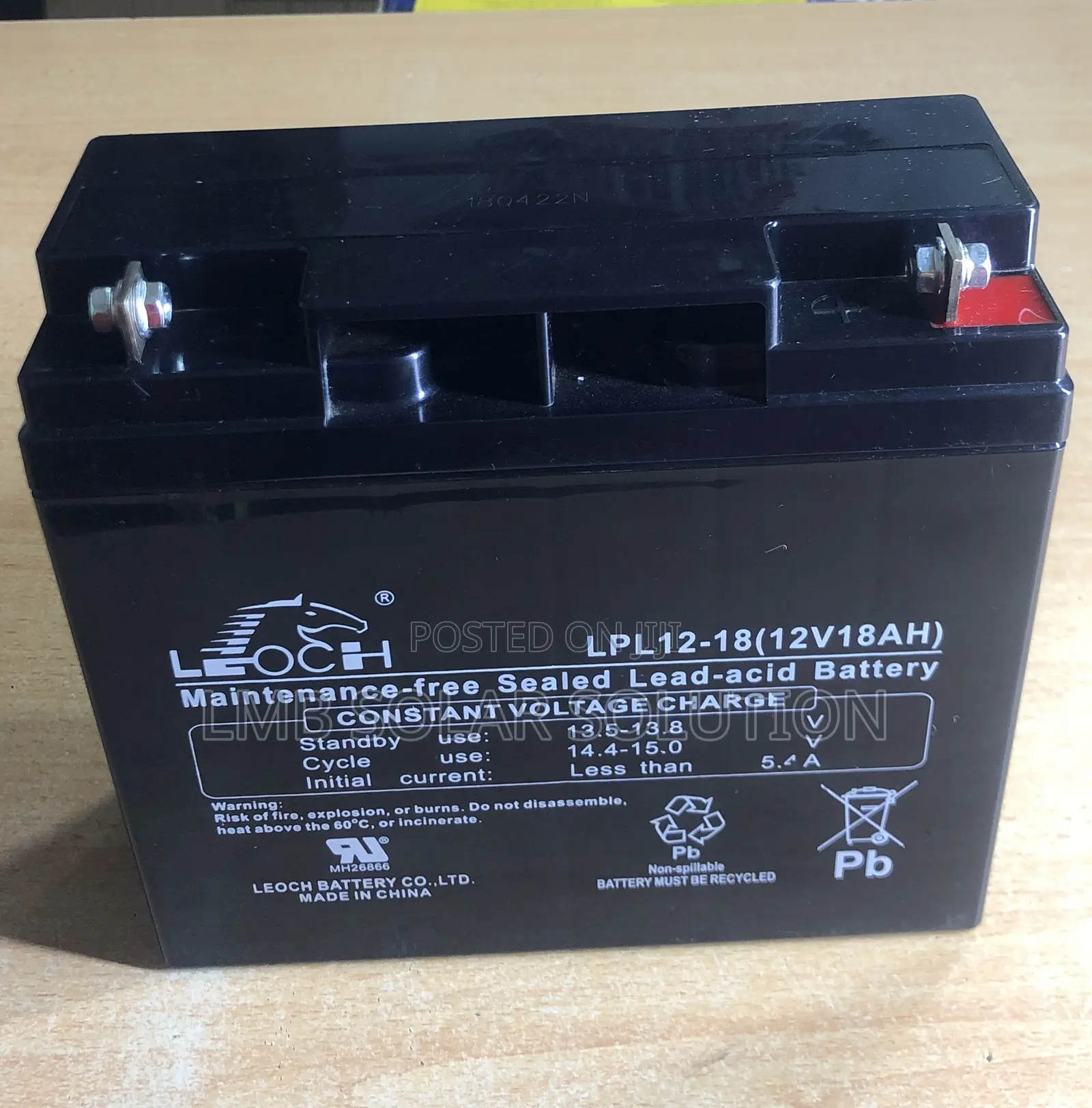 Leoch 12V -18ah Battery