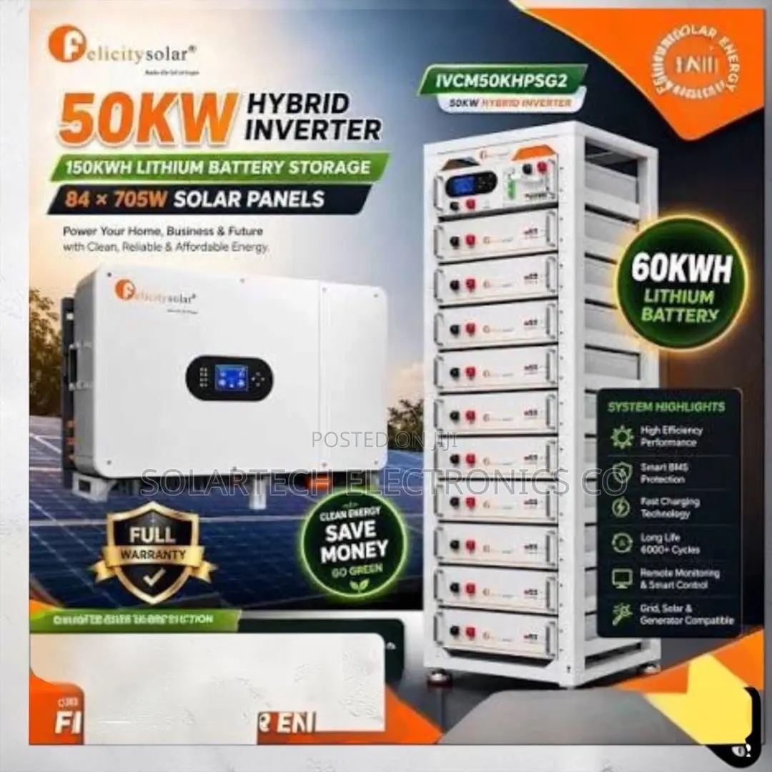 Complete 50KW Commercial Solar System With All Accessories