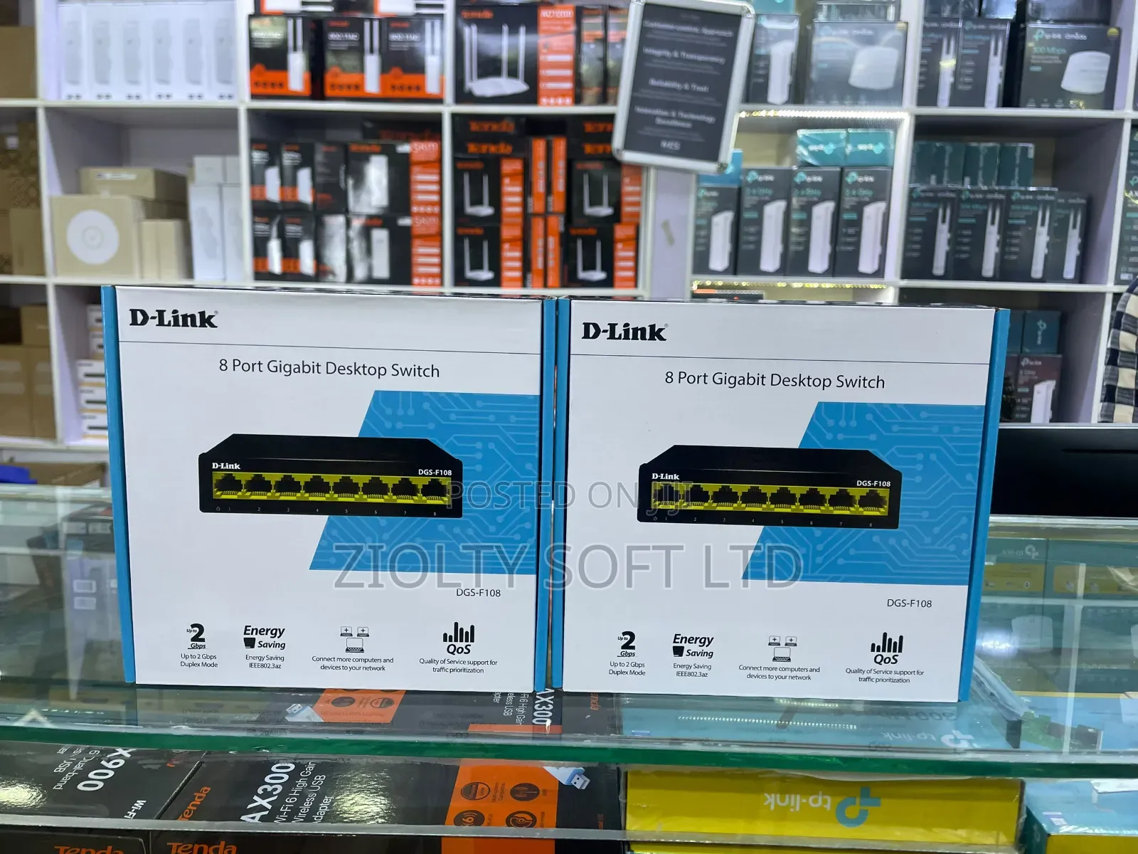 D-Link 8 Ports Gigabit Desktop Switch DGS-F108