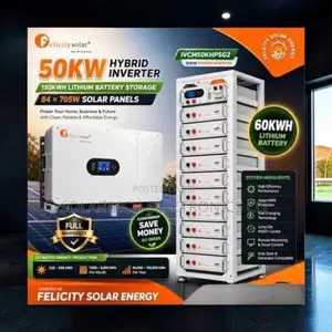 Felicity 50KW Hybrid Solar System With 48 Panels X 580W Panels