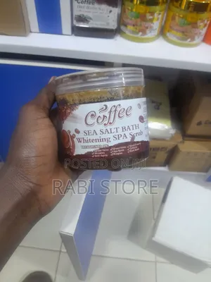 Whitening Scrub, Coffee Sea Salt Bath Whitening Scrub