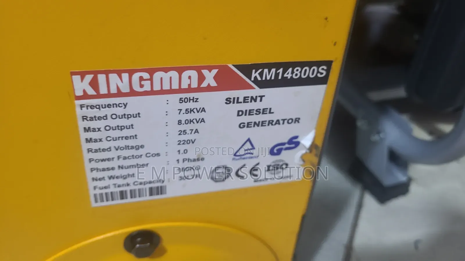 Kingmax Silent Diesel Generator