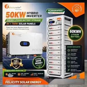 Felicity 50KW Hybrid Solar System With 48 X 580W Panels