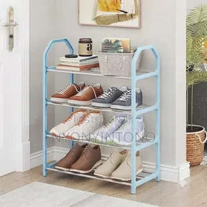 4layers Metallic Strong Shoe Rack
