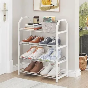 4layers Metallic Strong Shoe Rack