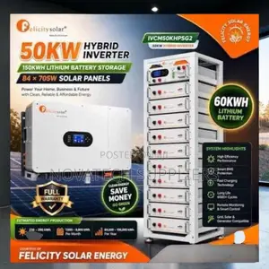 Brand New 50KW Three Phase Hybrid Solar System Complete Package
