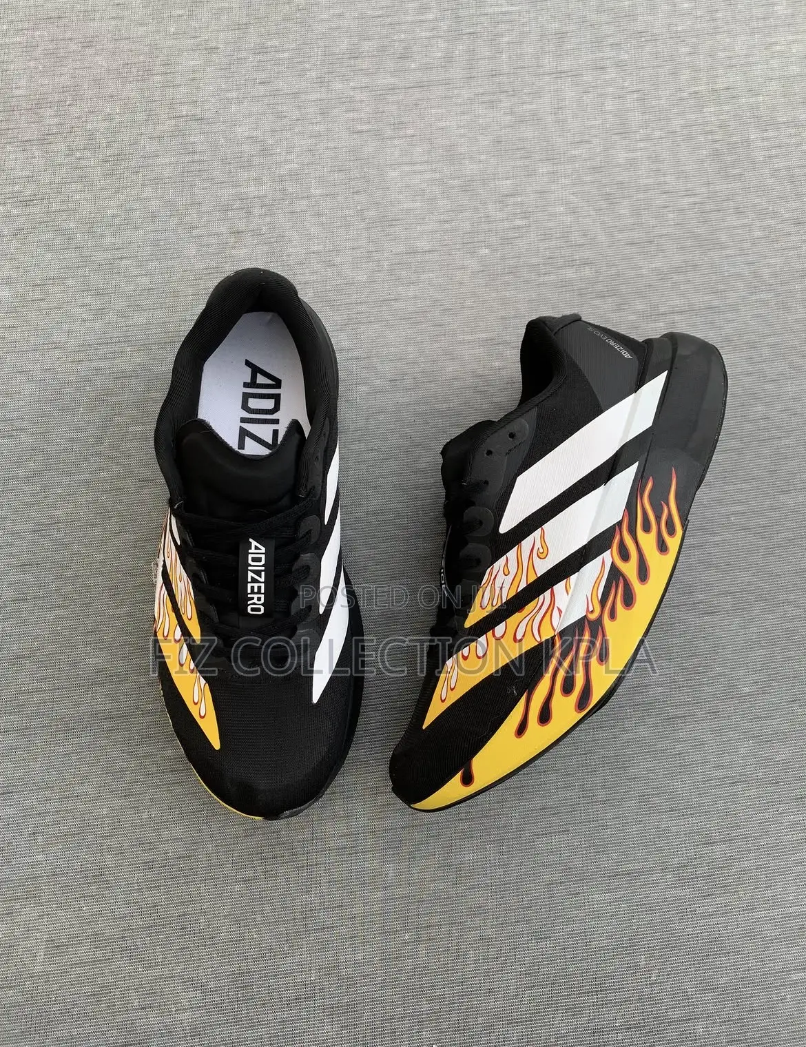 Adidas Adizero Flame Running Shoes – Black/Yellow