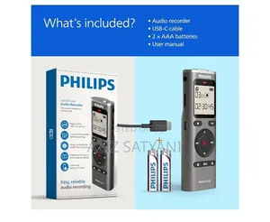 Philips Voice Recorder DVT 1170 VoiceTracer, Audio Recorder, 8GB