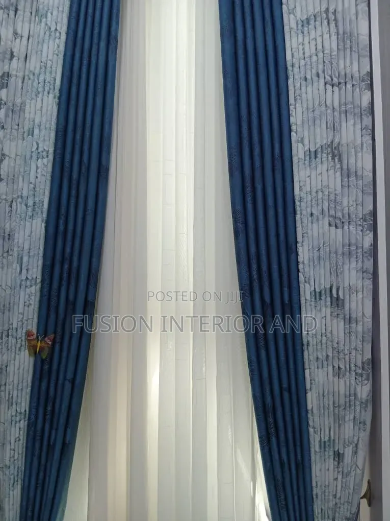 Blue luxuryMix and Match Curtains