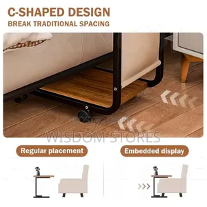 Movable Sofa Side Table