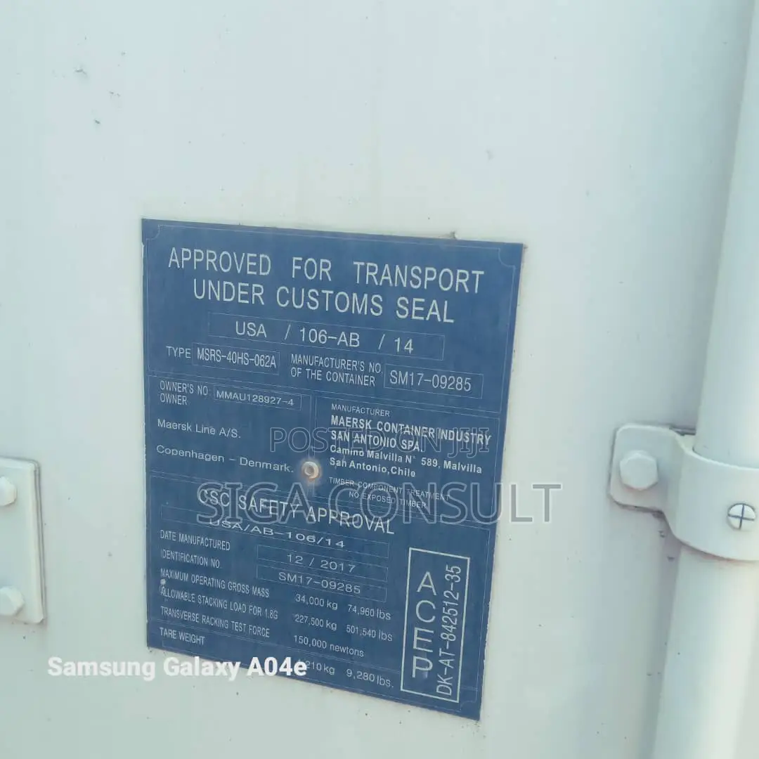 40ft Refrigerated Cargo Container on Sale in Kisasi